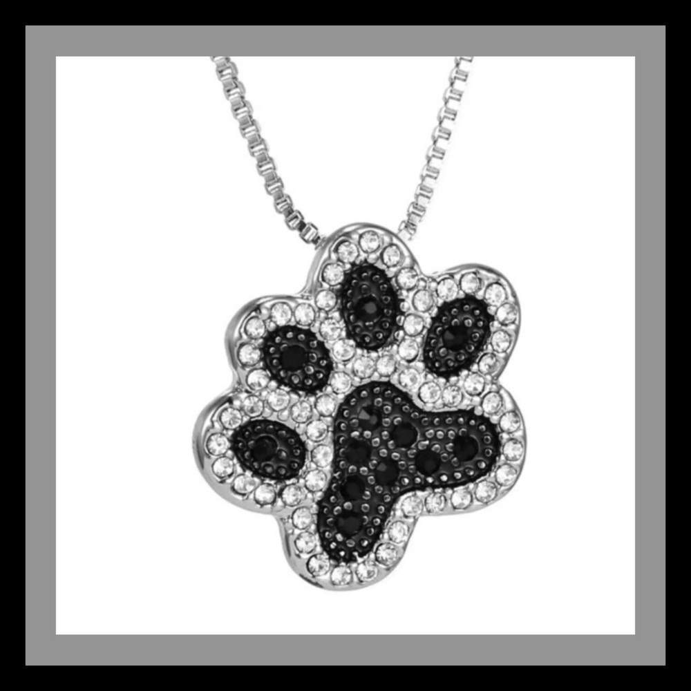 Paw Print 🐾 Silver Tone Necklace